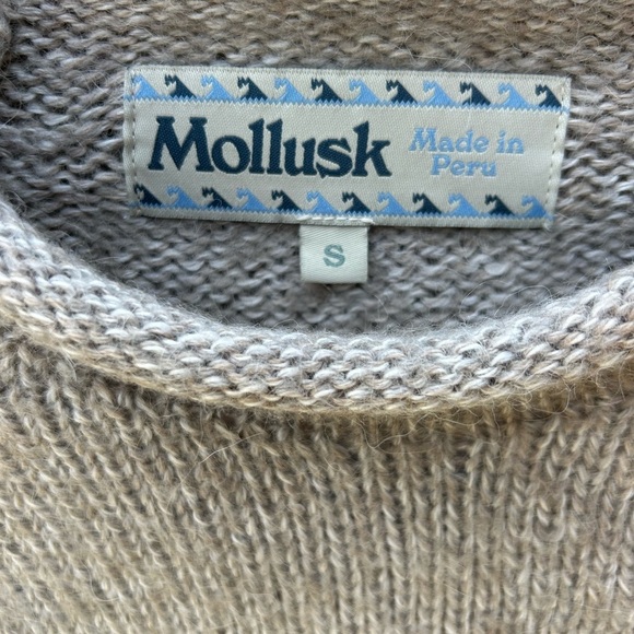 Mollusk Surf Shop Alpaca Wool Pullover Sweater Mockneck Spring Sz Small - Picture 3 of 5